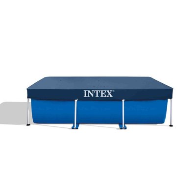 Bâche de protection pour piscine tubulaire rectangulaire  L 3 x l 2 m INTEX