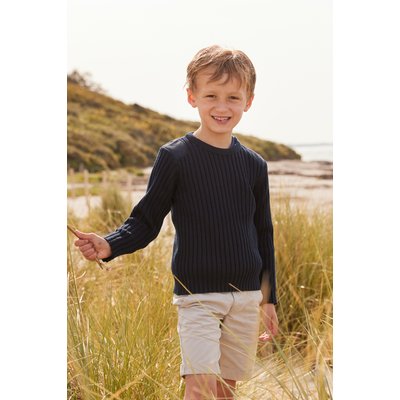Pull Marin col rond à boutons dorés BINIC KIDS ARMOR-LUX
