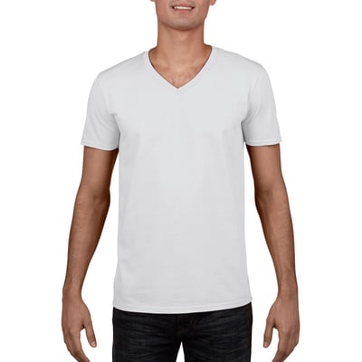 T-shirt manches courtes à col V SOFTSTYLE GILDAN