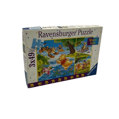 Puzzles 3x49 pièces Tigrou s'amuse Winnie l'Ourson Disney - Bon état RAVENSBURGER