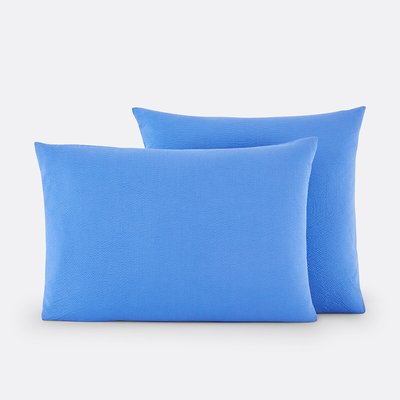 Taie d'oreiller coton et coton lavé, Seersucker LA REDOUTE INTERIEURS