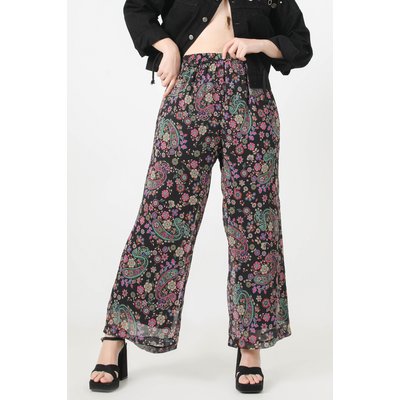 Pantalon en voile imprimé floral JEAN-MARC PHILIPPE
