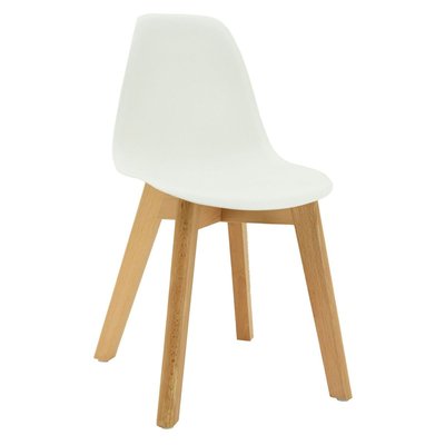 Chaise enfant polypropylène et bois AUBRY GASPARD