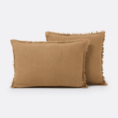 Housse de coussin lin lavé, Linange LA REDOUTE INTERIEURS