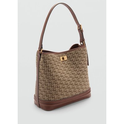 Sac cabas imprimé logo MANGO