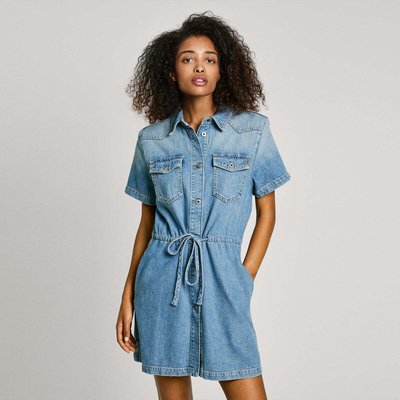 Robe Courte Coupe Regular En Denim PEPE JEANS
