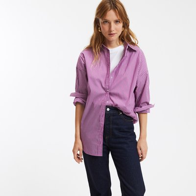 Camicia ampia rigata, Signature APOLLINE LA REDOUTE COLLECTIONS
