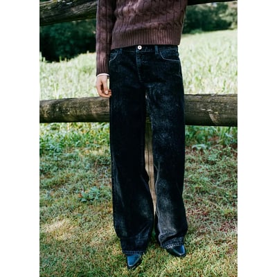 Jean wide leg en velours MANGO TEEN