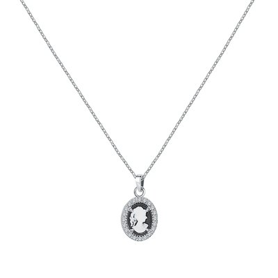 Collier en argent 925 et oxyde de zirconium CLEOR