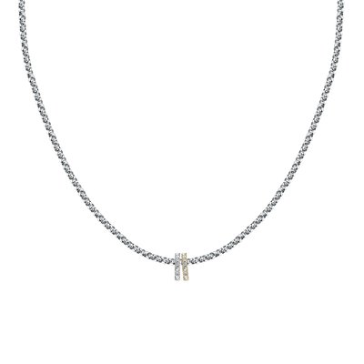 Collier en acier,cristaux, DROPS MORELLATO