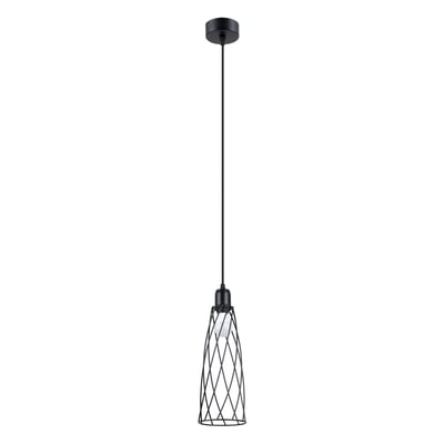 Suspension Acier Noir E14 1 Suba EDEN