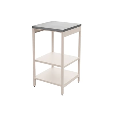 Module d'angle de cuisine extérieure acier 2 étagères L49cm NAXOS SWEEEK