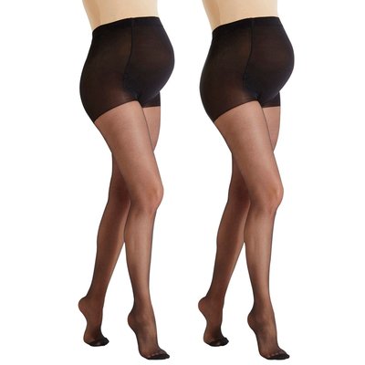 Lot de 2 collants voile spécial grossesse VERTBAUDET