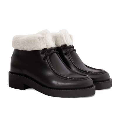 Bottines fourrées basses cuir JULES & JENN