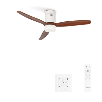 Ventilateur de plafond avec pales techniques en ABS avec lumière et contrôleur mural WIND CALM CREATE