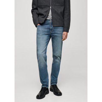 Jean Jan slim-fit délavé moyen effet usé MANGO MAN
