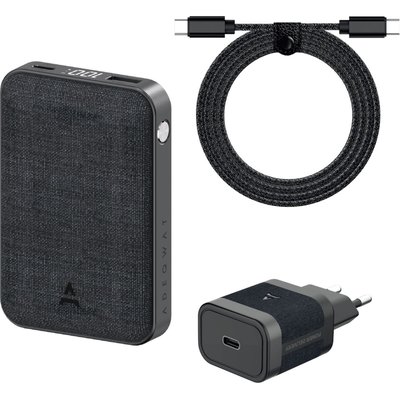 Pack PowerBank+Chargeur 30W+Cable USB-C-USB-C ADEQWAT