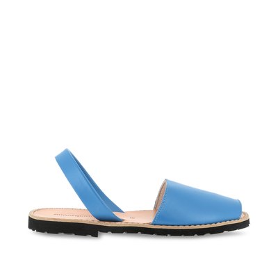Sandales en cuir talon plat AVARCA CUIR BLANCO MINORQUINES