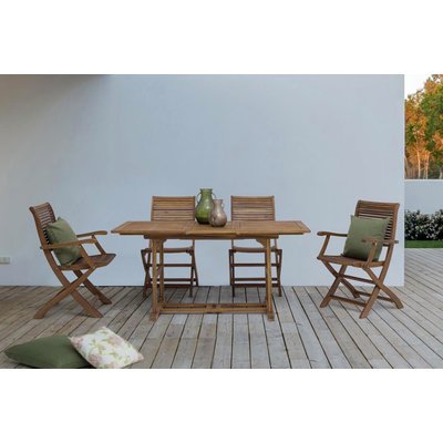 Chaises de jardin pliantes en acacia (lot de 2) - CANCALE HELLIN, DEPUIS 1862
