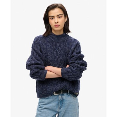 Pull torsadé à col cheminée SUPERDRY