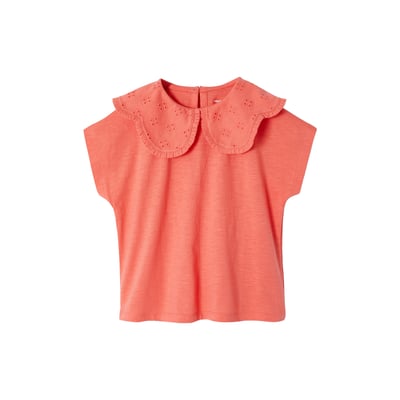 T-shirt col brodé fantaisie VERTBAUDET