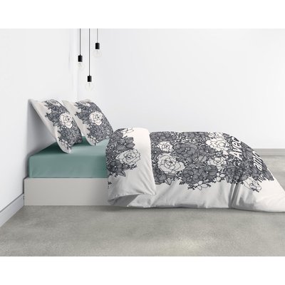 Parure De Lit Bio 2 Personnes Avec Amour Avec Housse De Couette Et Taies D'oreiller LES ATELIERS DU LINGE