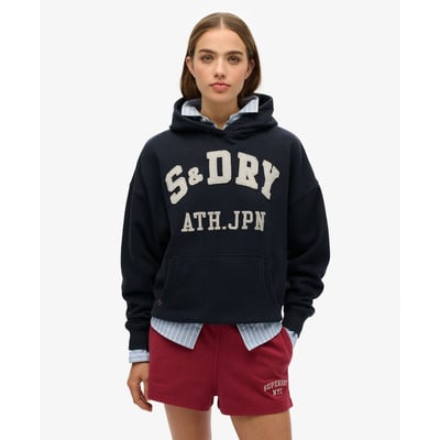 Sweat à capuche décontracté à motif appliqué Athletic Essentials SUPERDRY
