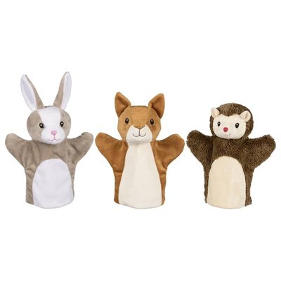 Marionnettes Écureuil, Lapin et Hérisson GOKI
