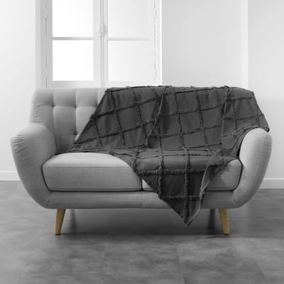 Plaid 125x150cm Calyssa blanc EDEN