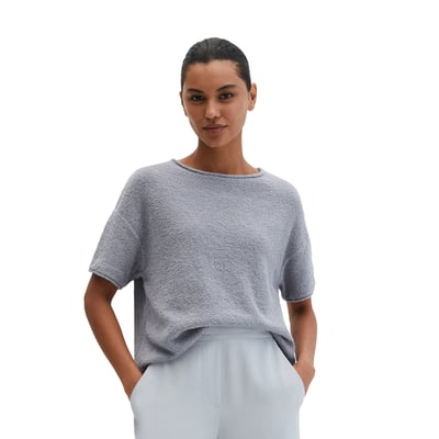 Pull à manches courtes oversize en fil bouclé MARC O'POLO