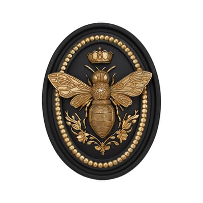 Plaque murale abeille 22x16.5cm EMDE