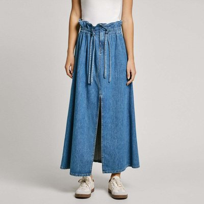 Jupe Longue Coupe Regular En Denim PEPE JEANS