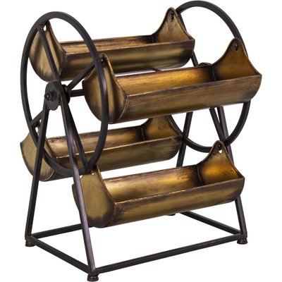 Fourre tout rotatif 4 plateaux en fer 30.5 x 28 x 36.5 cm ANTIC LINE CRÉATIONS