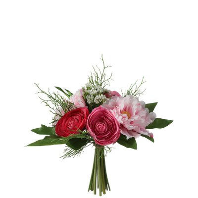 Bouquet de 16 tiges de roses artificielles H25 SIA DECO