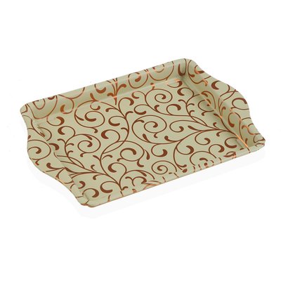 Vide poche en métal floral 21,5x14,5x2cm VERSA