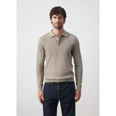 Polo mélange coton maille fine MANGO MAN