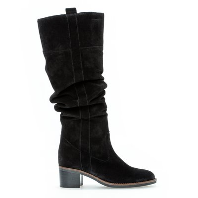 Bottes en suède à talon décroché GABOR