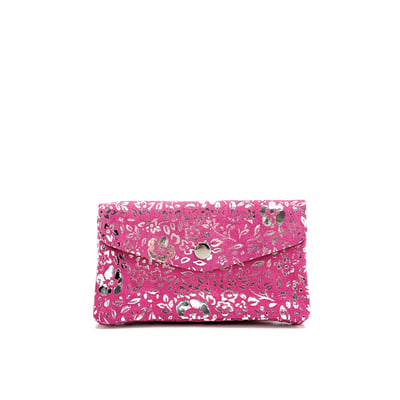 Pochette porte-monnaie en croute de cuir COMPO BLOOM OH MY BAG