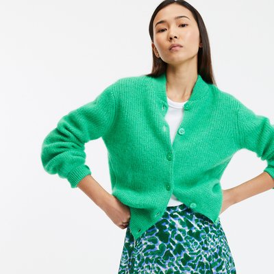Gilet style bomber, en alpaga mélangé LA REDOUTE COLLECTIONS