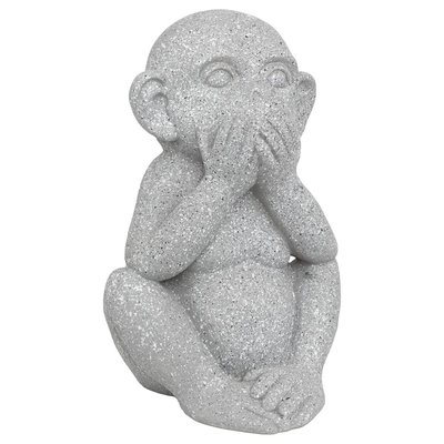 Statuette d exterieur singe "Sohel" gris H42cm ATMOSPHERA