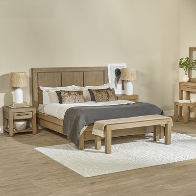 Lit contemporain en bois massif, 160 x 200 MEGÈVE ROBIN DES BOIS