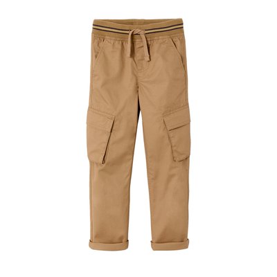 Pantalon cargo droit MorphologiK tour de hanches fin VERTBAUDET