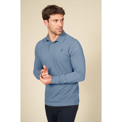 Polo uni manches longues MCS