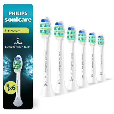 Brossette dentaire Sonicare lot de 6 InterCare blanc PHILIPS