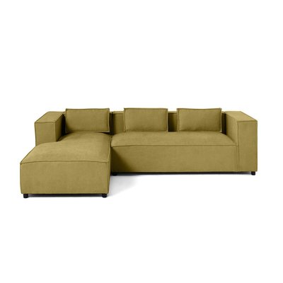 Canapé d'Angle gauche en Tissu texturé 4 places - STELLA LISA DESIGN