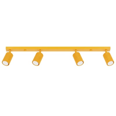 Plafonnier Aluminium Jaune GU10 4 KARBON EDEN