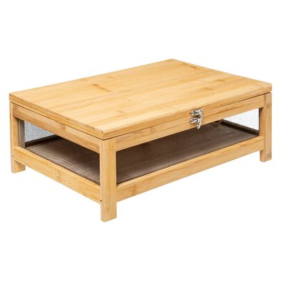 Cave à fromage  Plateau et structure en bois  Grillage inox EDEN