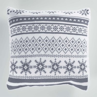 Coussin Sherpa Coral Finland rouge DOUCEUR D'INTÉRIEUR