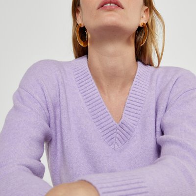 Пуловер с V-образным вырезом LA REDOUTE COLLECTIONS