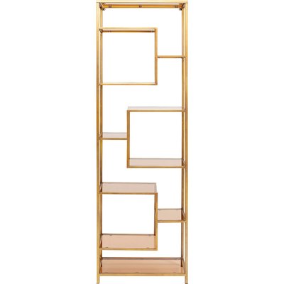 Étagère en verre et acier 195x60cm, LOFT KARE DESIGN